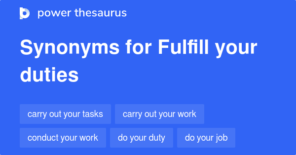 synonyms of fulfill