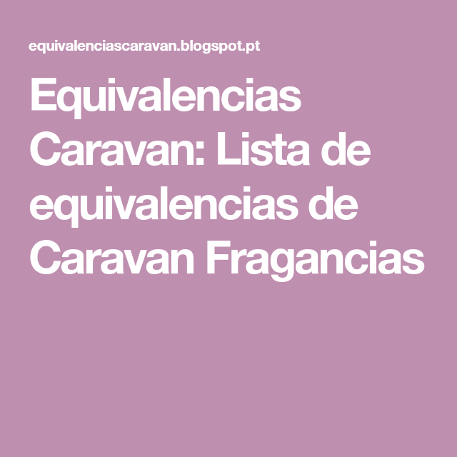 correspondencia caravan