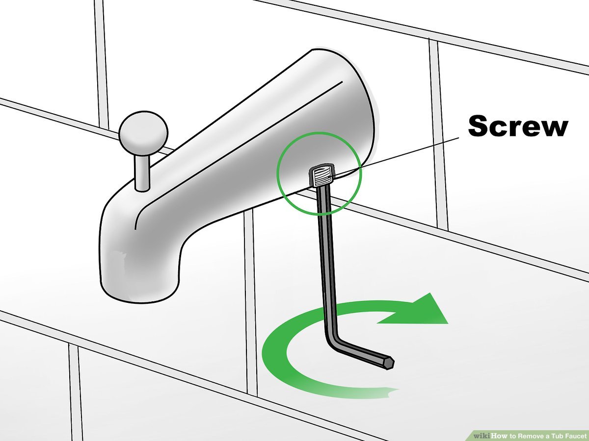 how do you remove a bathtub spout