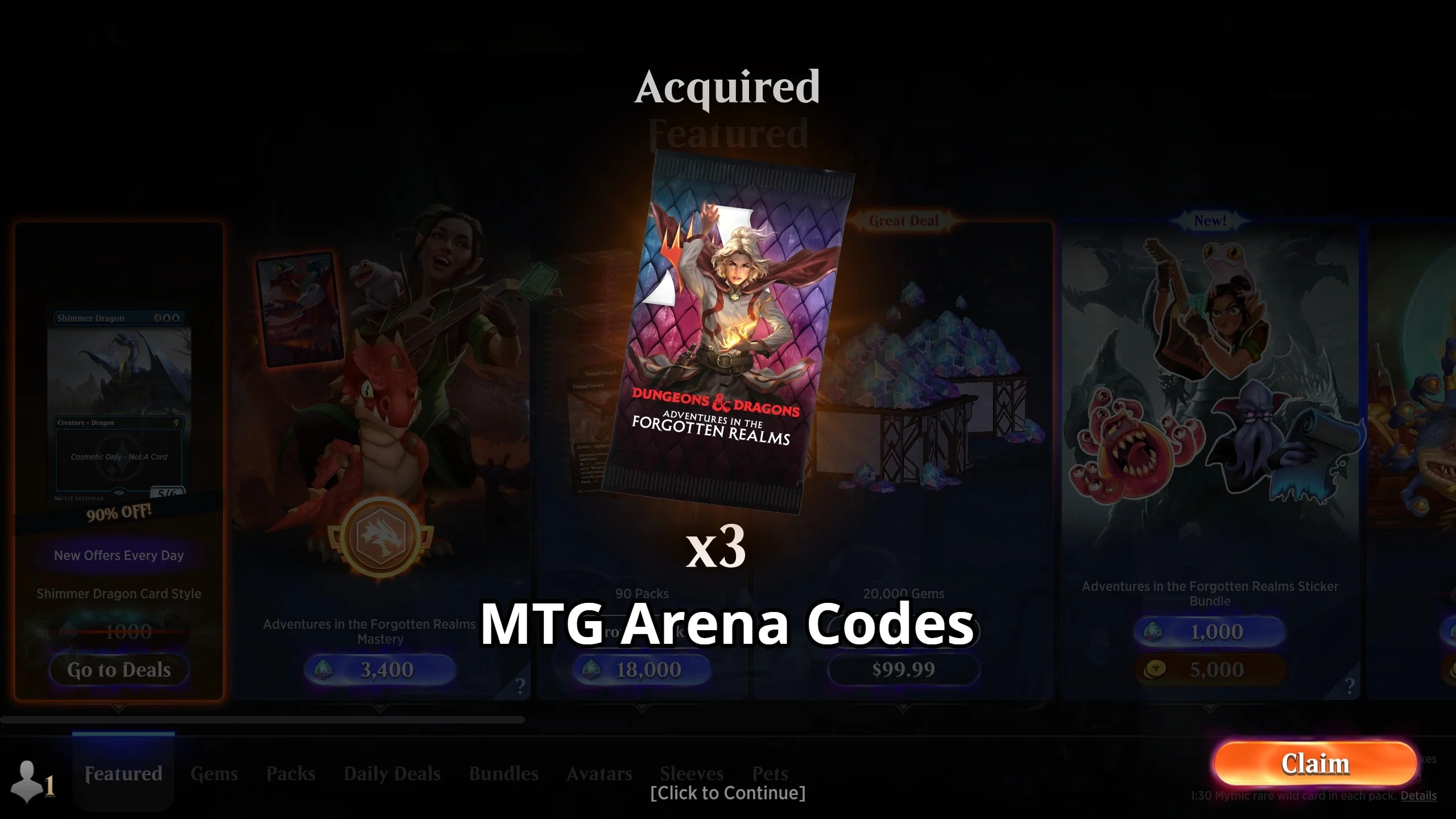 mtg arena promo codes