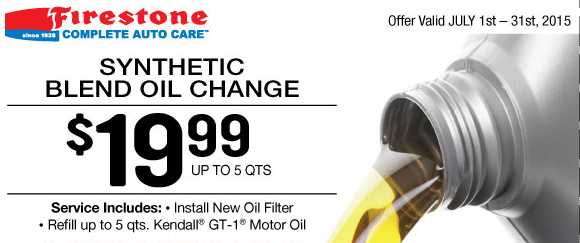 firestone oil change coupons