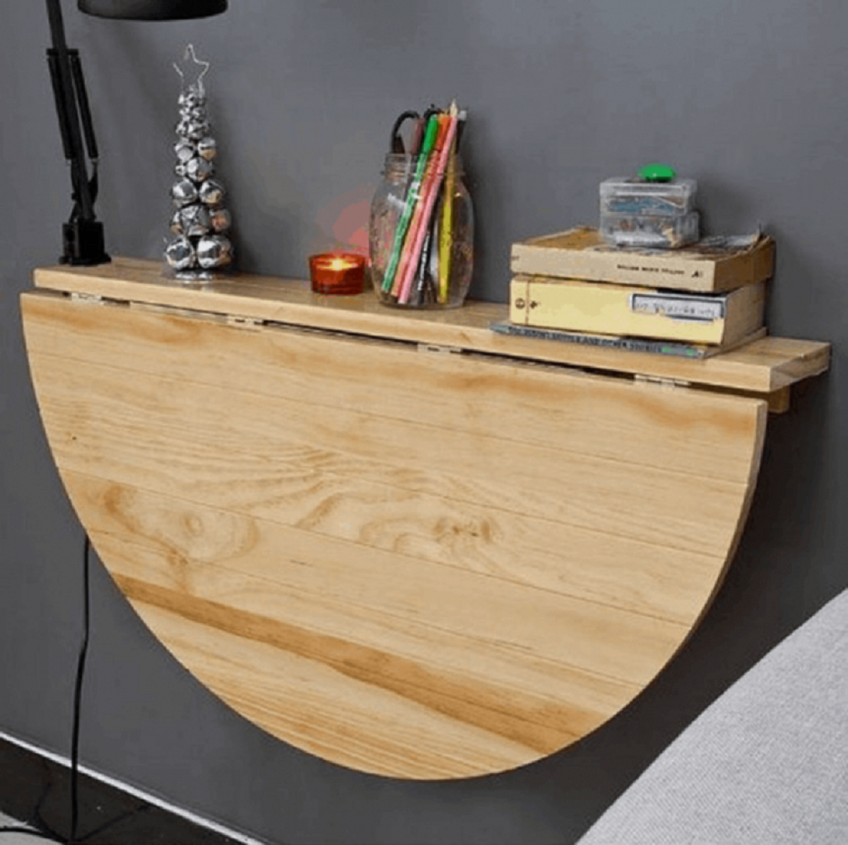 drop leaf wall mounted table