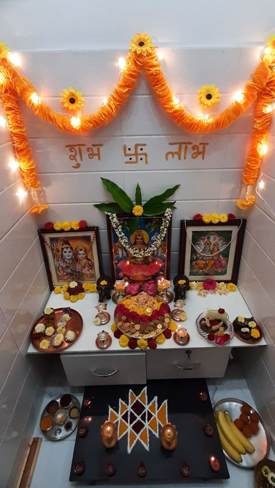 puja room decoration items