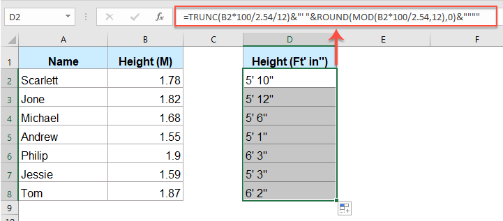 1.68 meters to centimeters