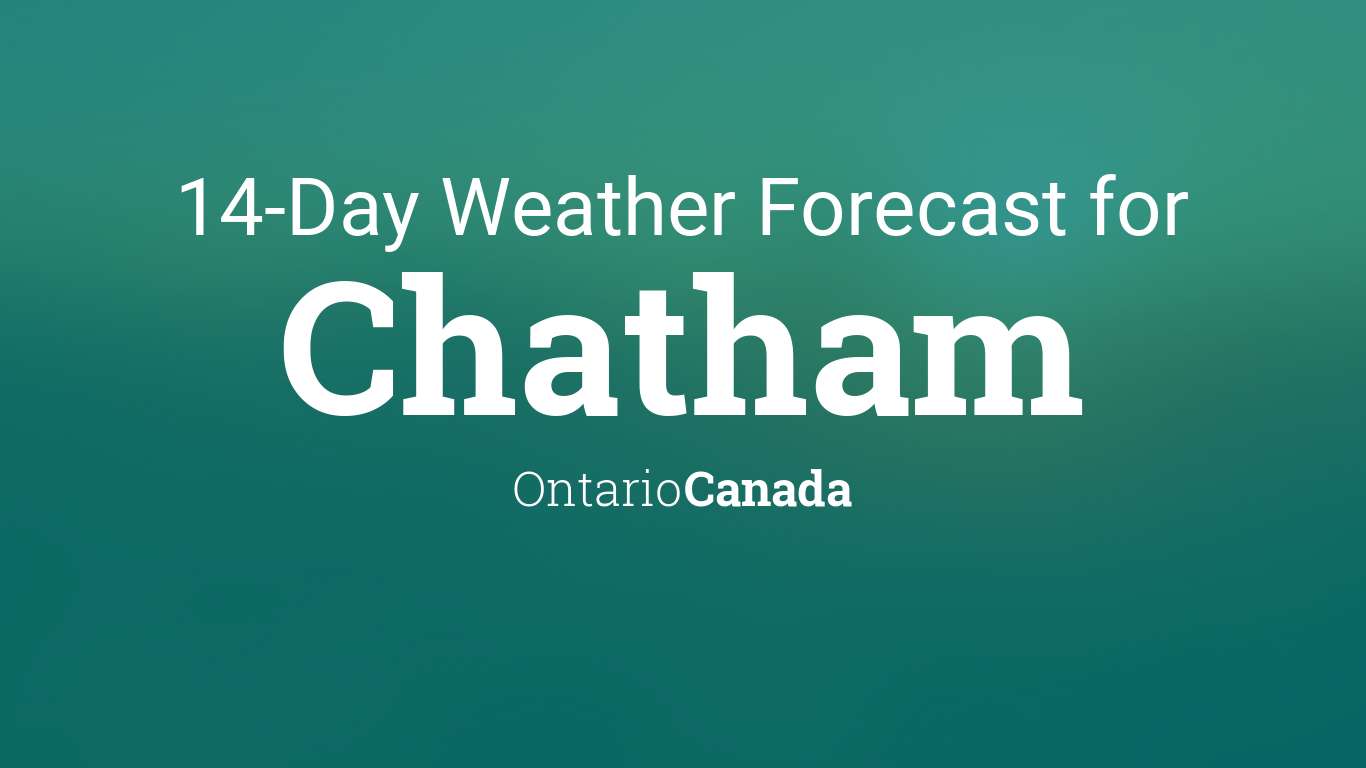 weather chatham ontario canada