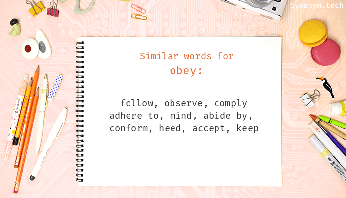 obey synonyms