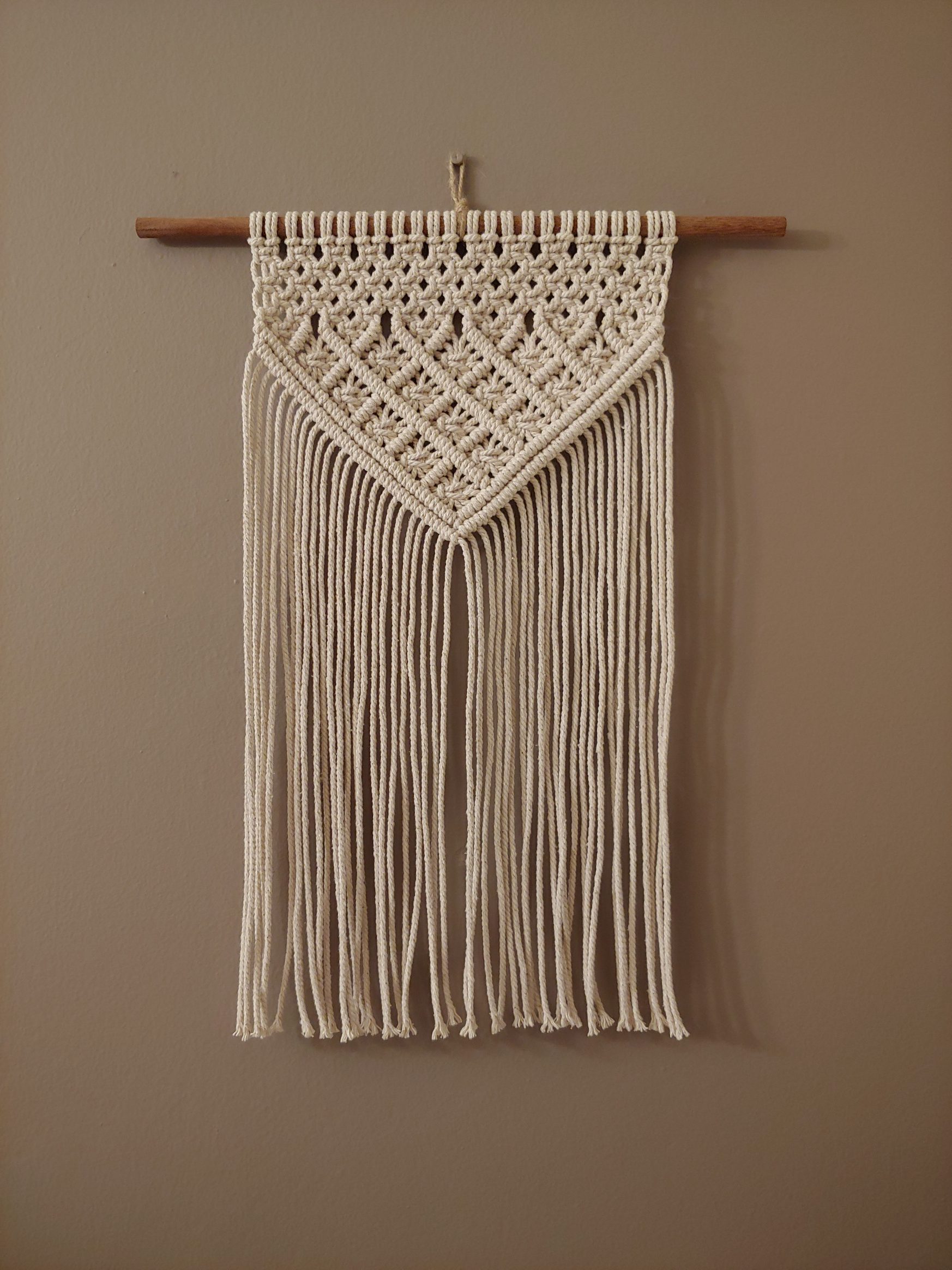 handmade macrame wall hanging