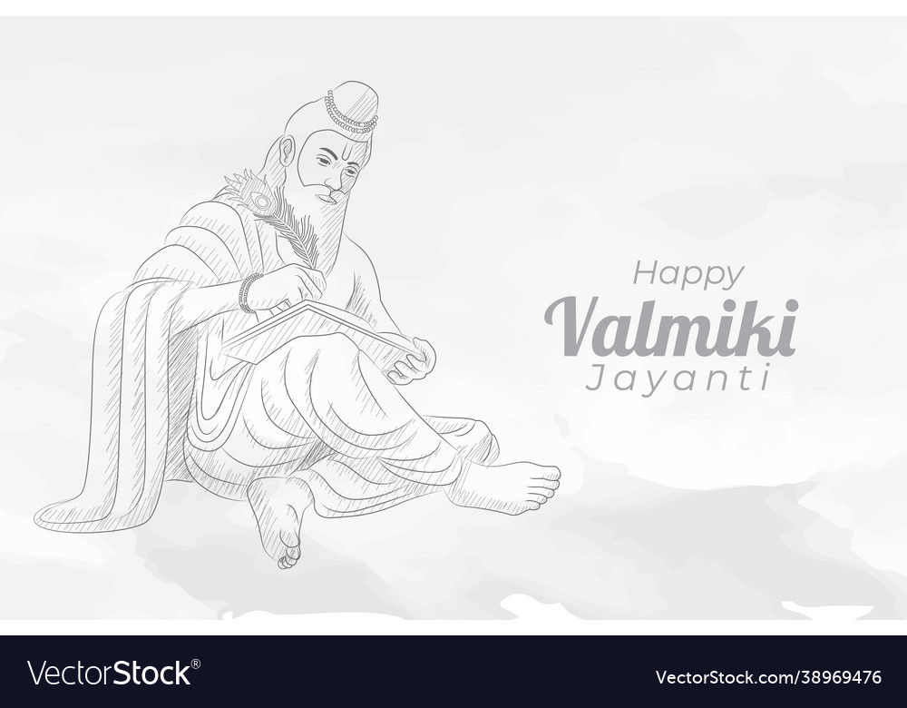 valmiki jayanti drawing