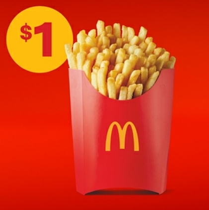 large fries mcdonalds price australia