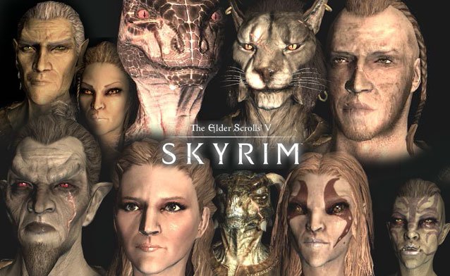 skyrim racial