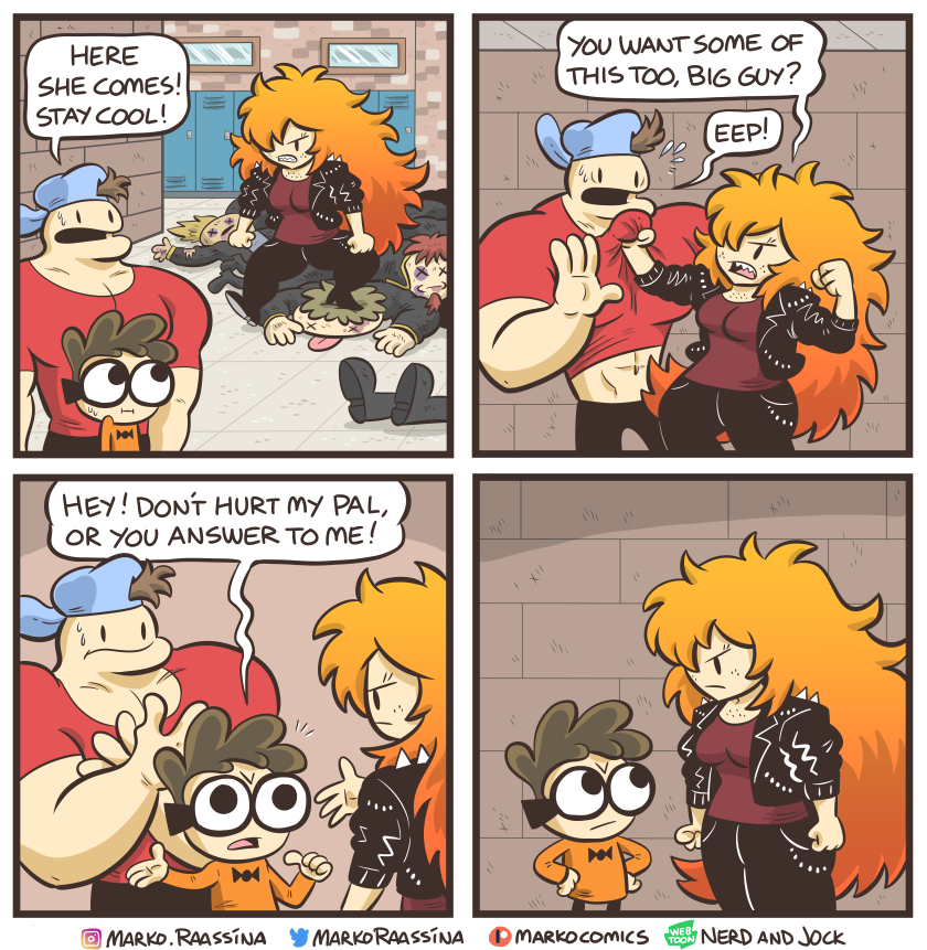 nerd and jock comic