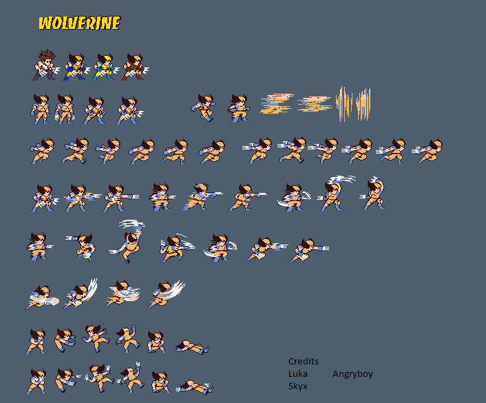 sprites wolverine