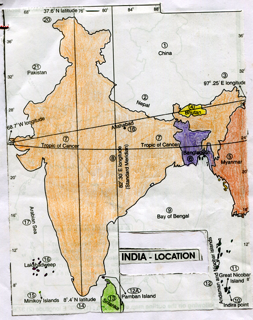 which is the easternmost longitude of india