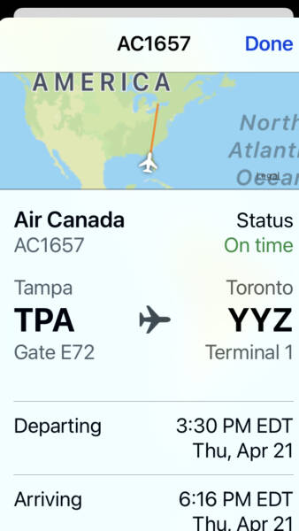 air canada tracker