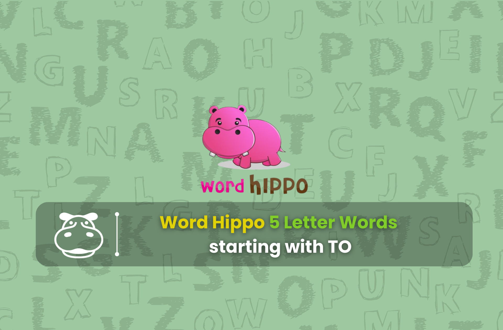 5 letter word hippo