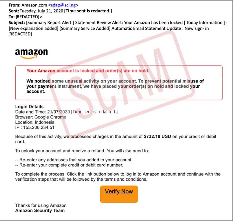 amazon product safety team fake