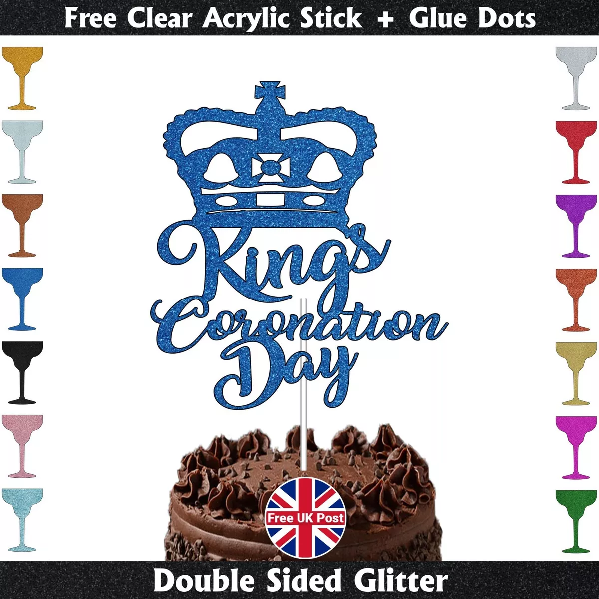 king charles cake topper