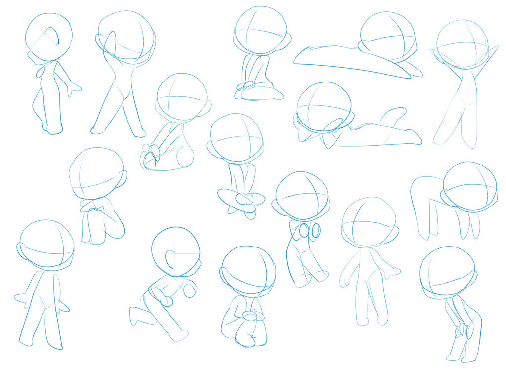 adorable chibi poses reference