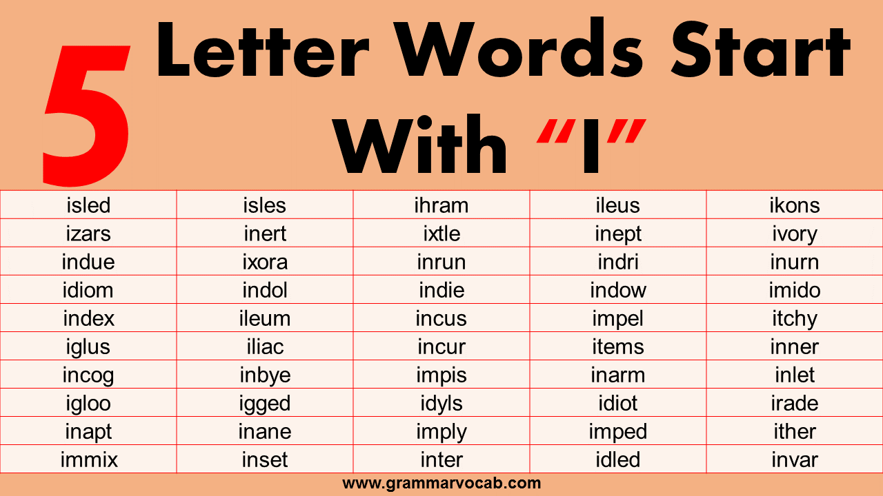 5 letter words starting with ig