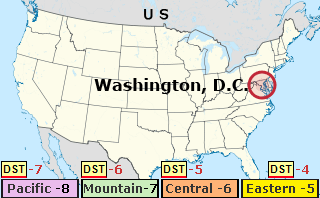 washington dc timezone