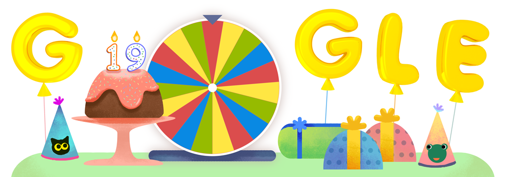 google doodles birthday surprise spinner