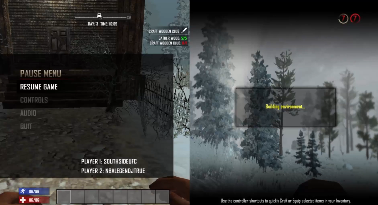 7 days to die pc split screen