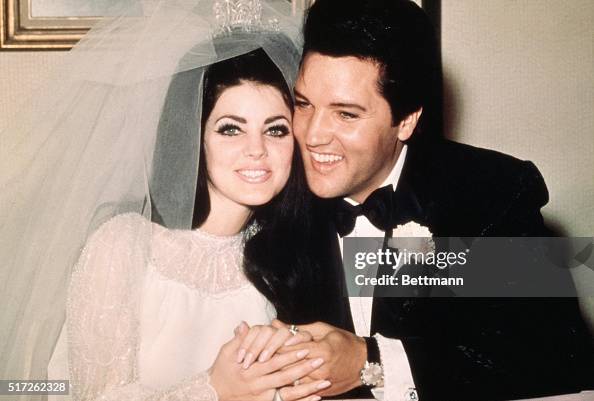 pictures of elvis and priscilla wedding