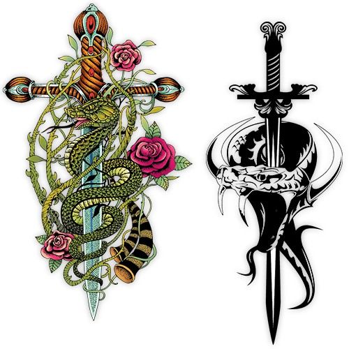 sword and snake tattoo meaning