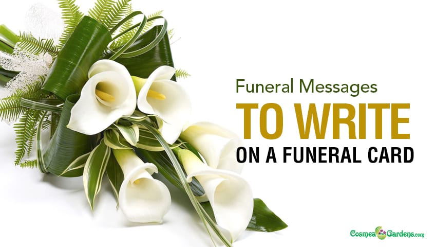 funeral flower messages