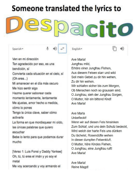 despacito song lyrics in english