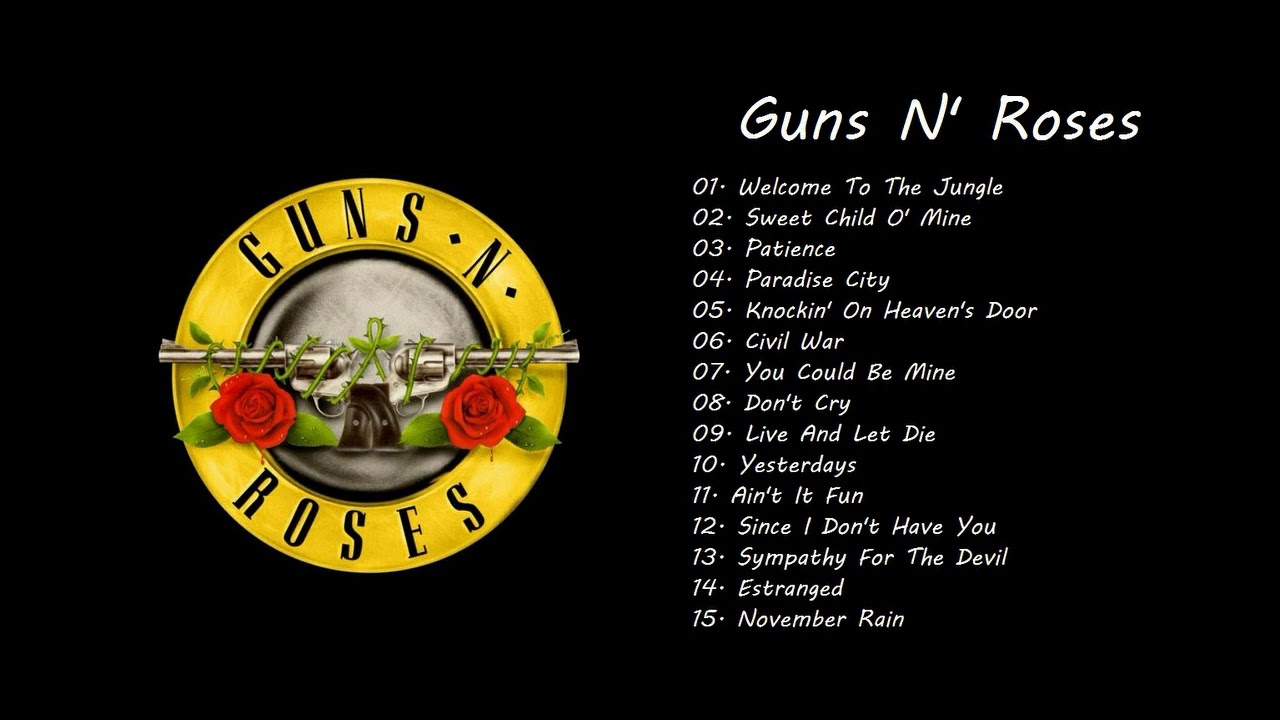 guns and roses playlist