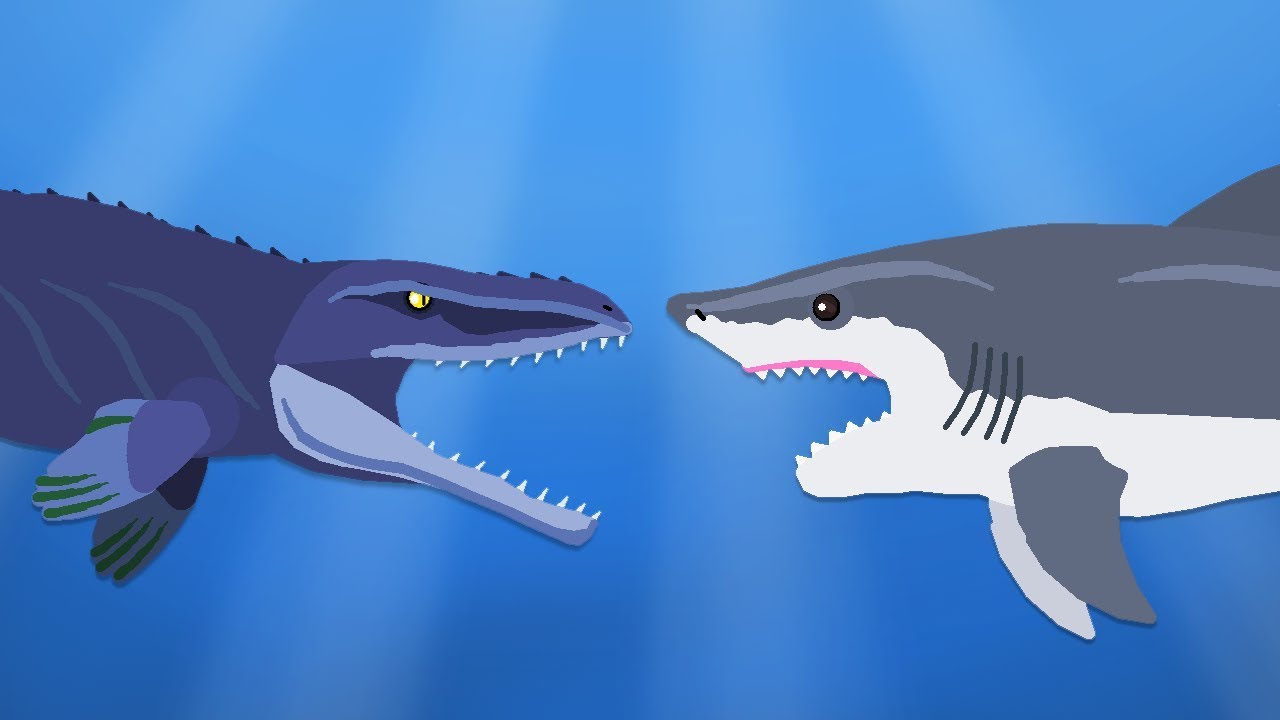 mosasaurus vs megalodon