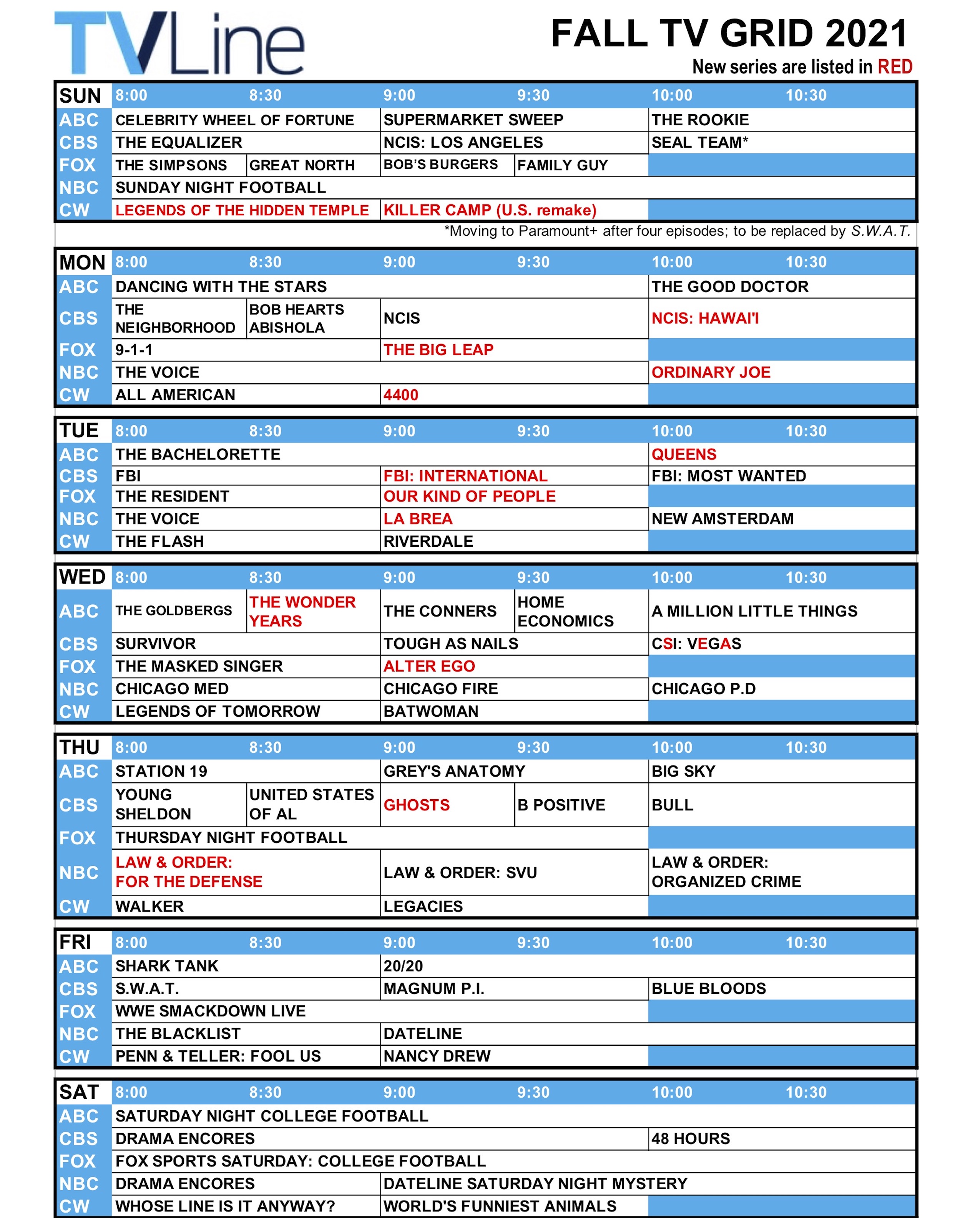 tv tonight schedule