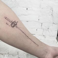 fishing pole tattoo