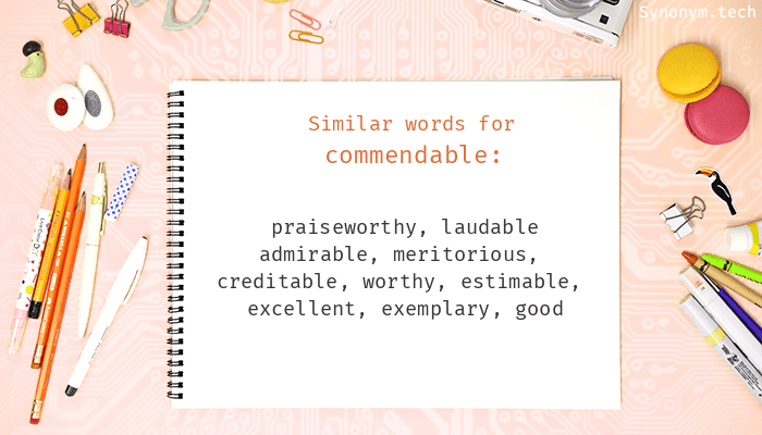 commendable synonyms