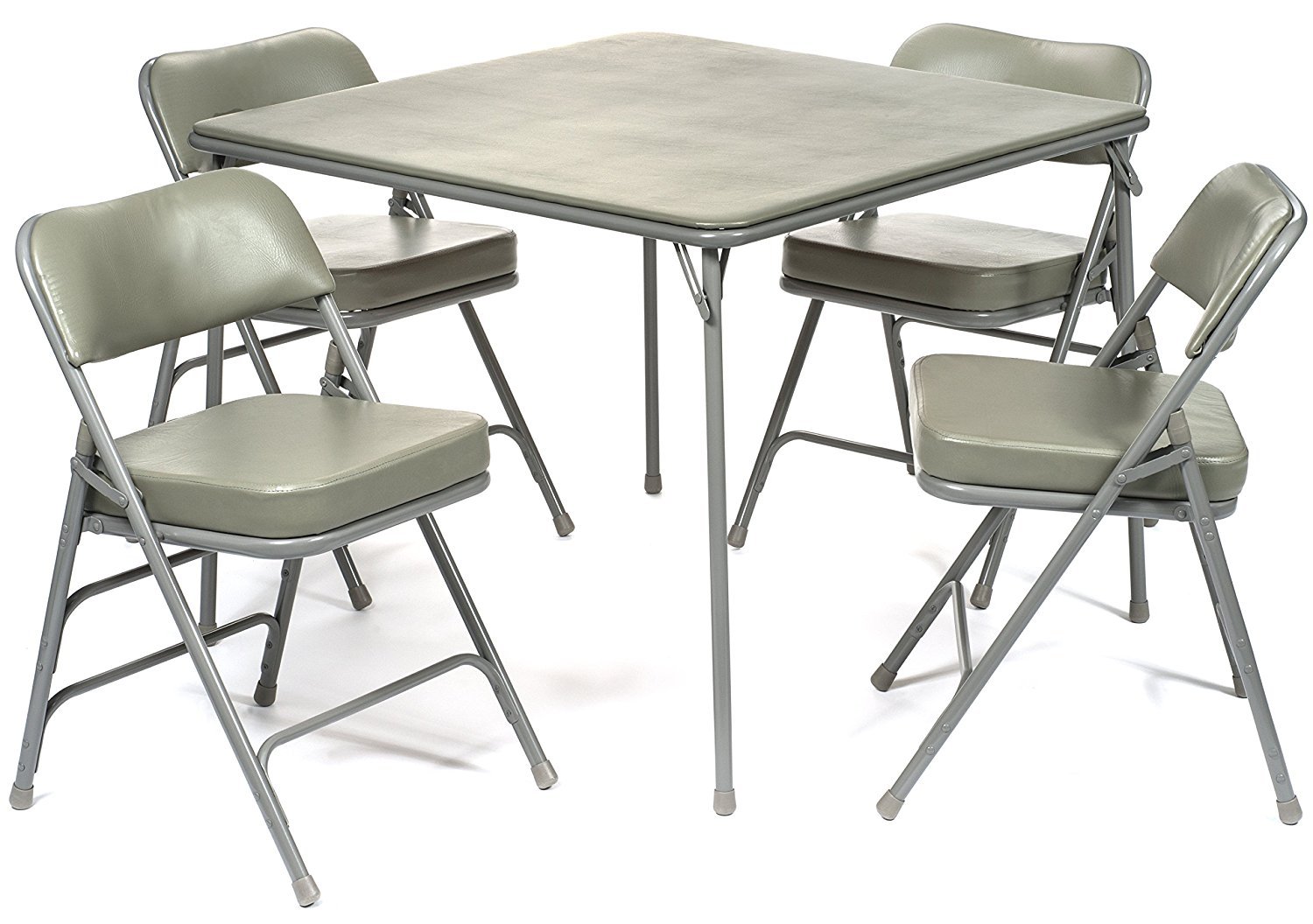 folding card table and chairs