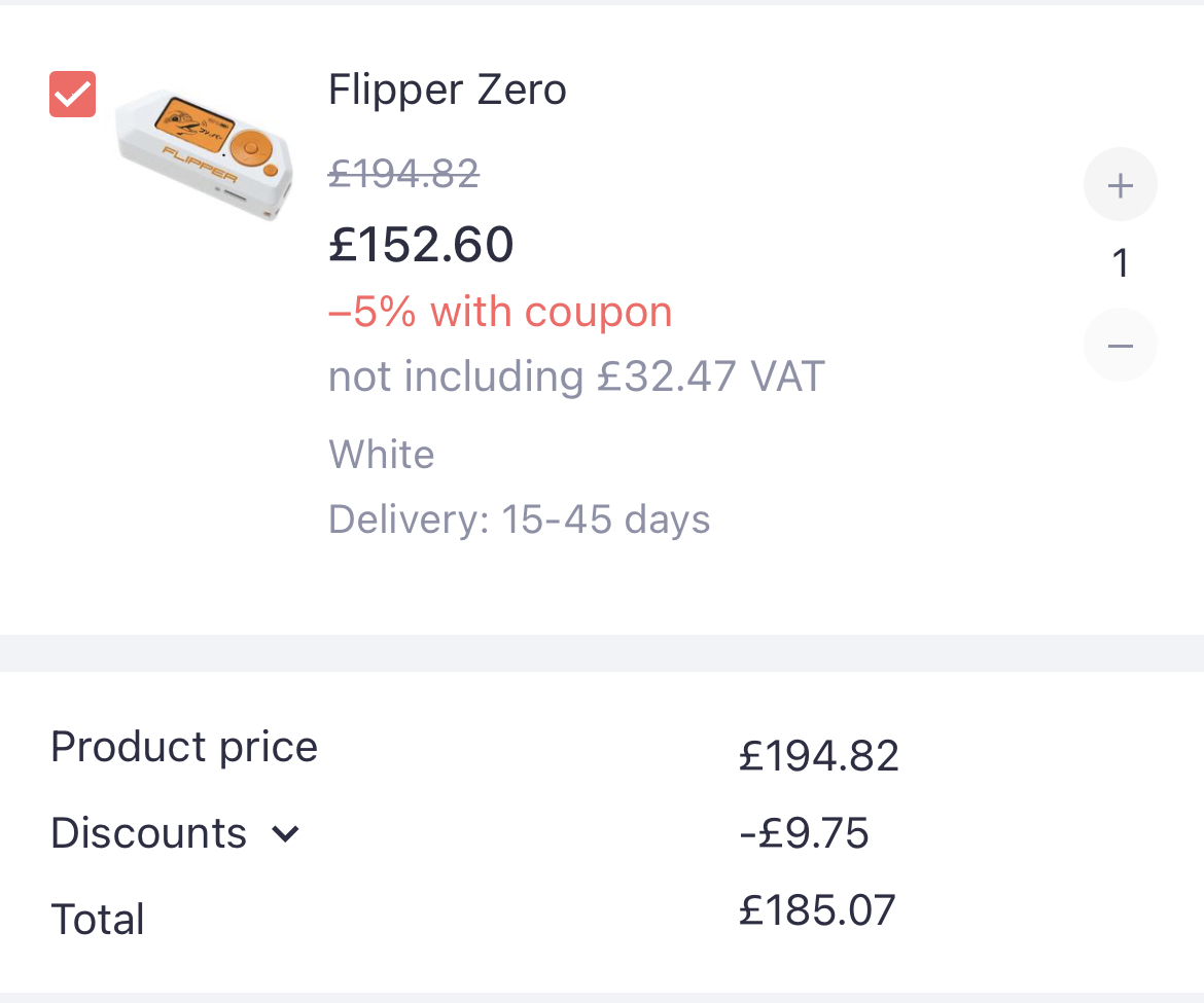 flipper zero discount code