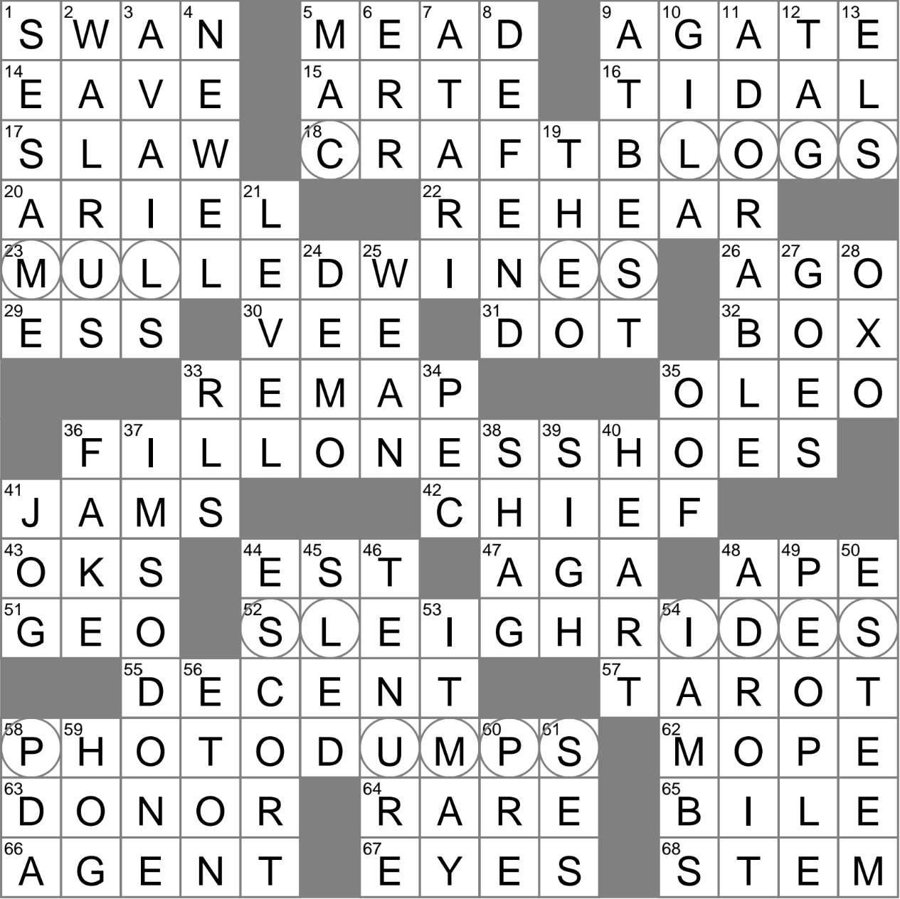 french water crossword clue