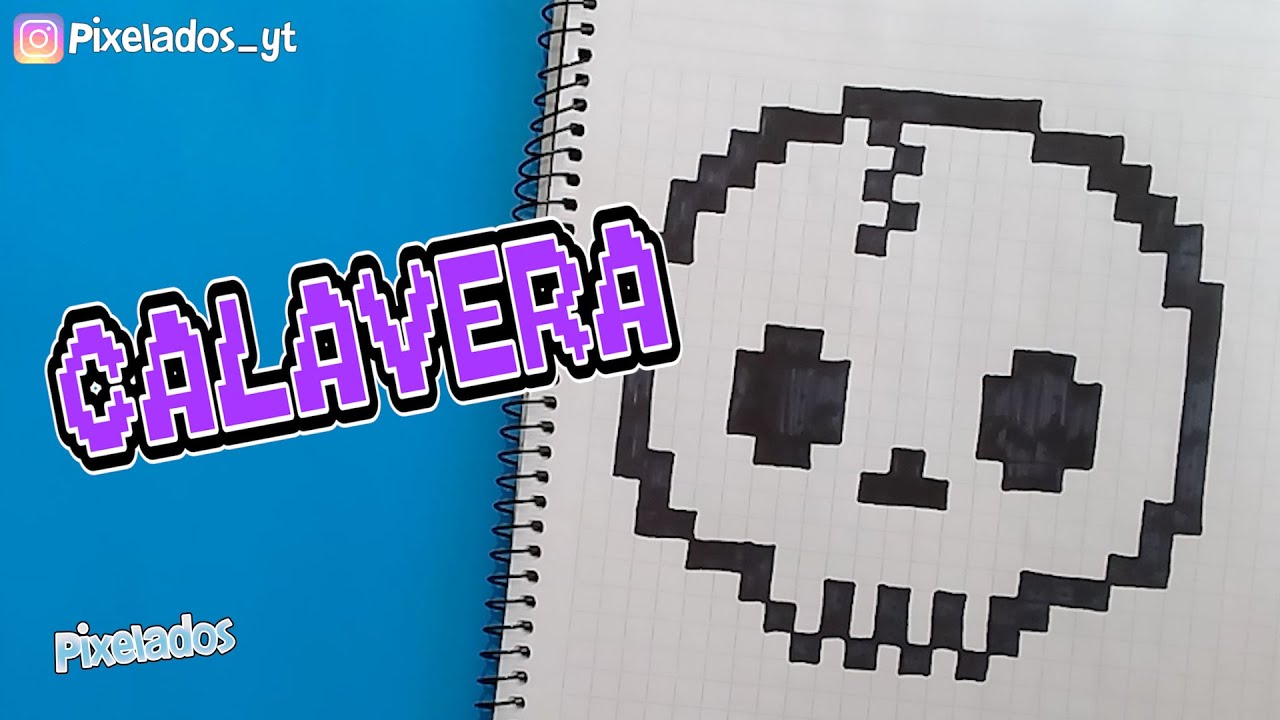 calavera pixel art