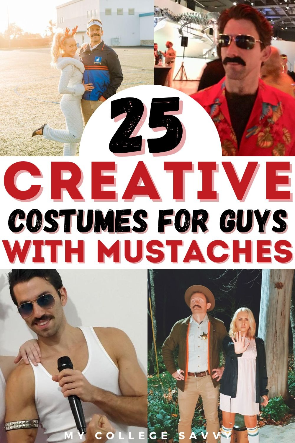 halloween moustache costumes