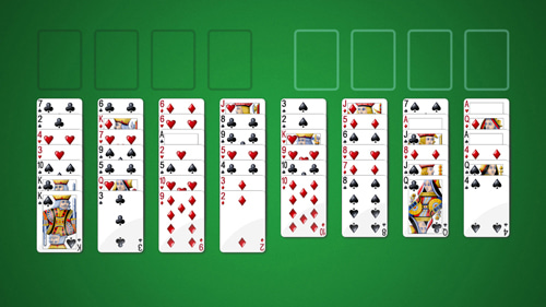 green felt freecell solitaire