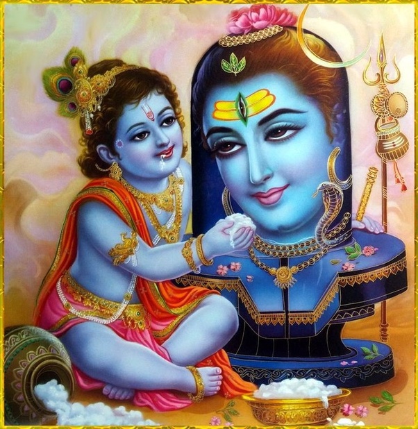 lord shiva krishna images