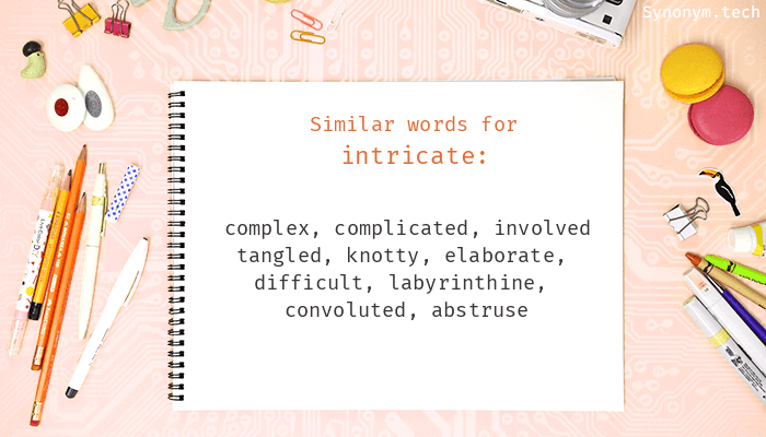 another word for intricately