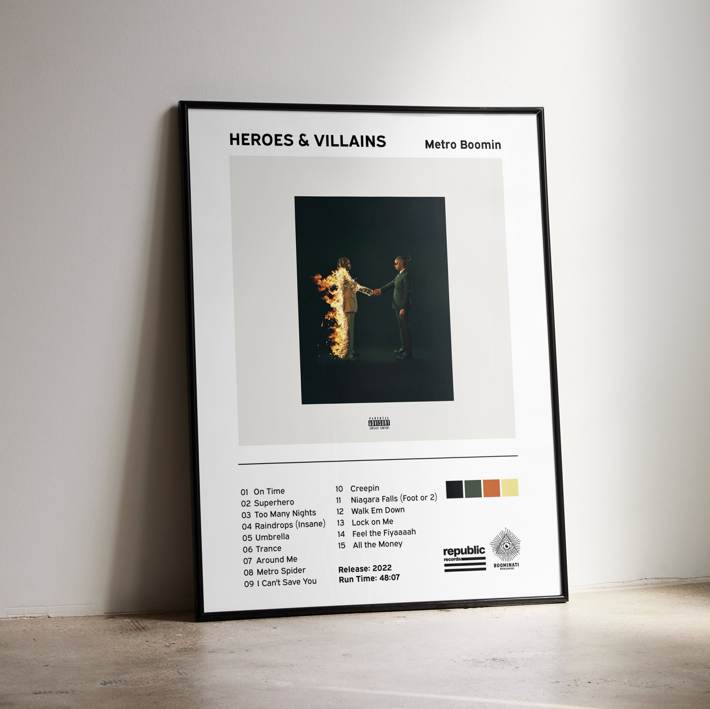 heroes vs villains album cover