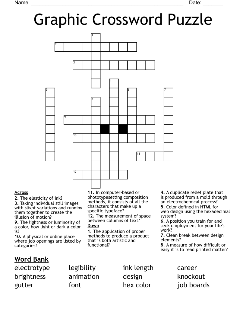 graphic crossword