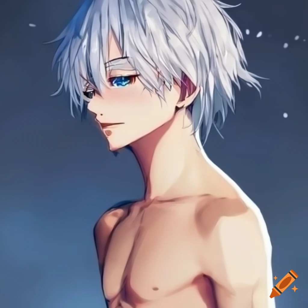 shirtless anime guy