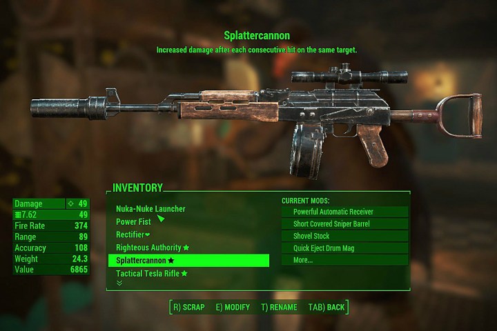 best weapons in fallout 4