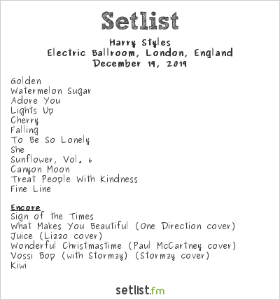 setlist fm harry styles