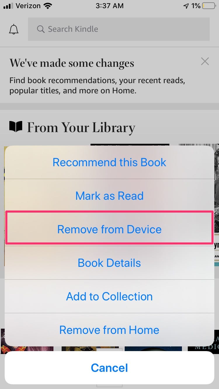 how do you delete books from a kindle paperwhite