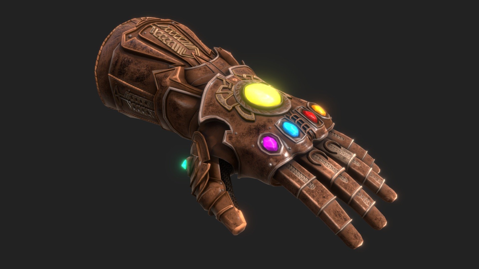 infinity gauntlet 3d model